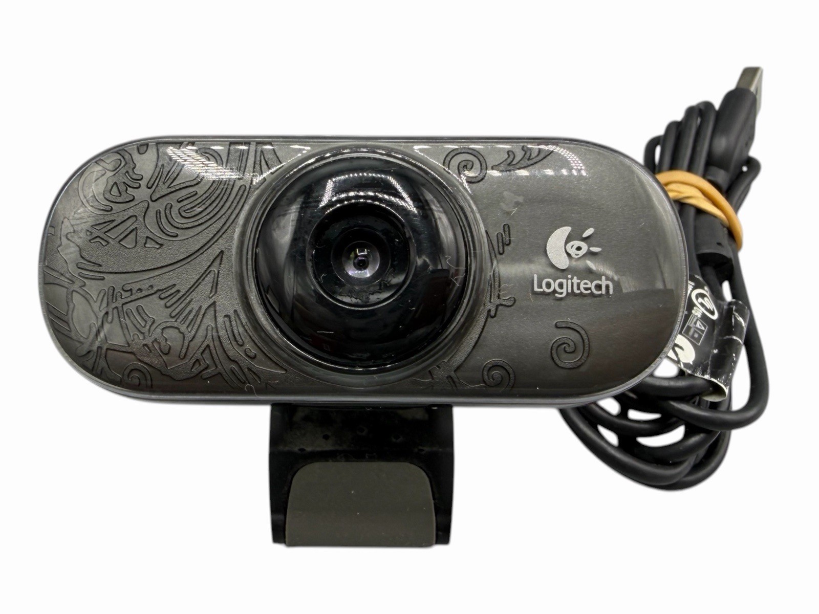 Logitech USB C210 Web Cam V-U0019 Zoom Skype Clip-on Computer Camera