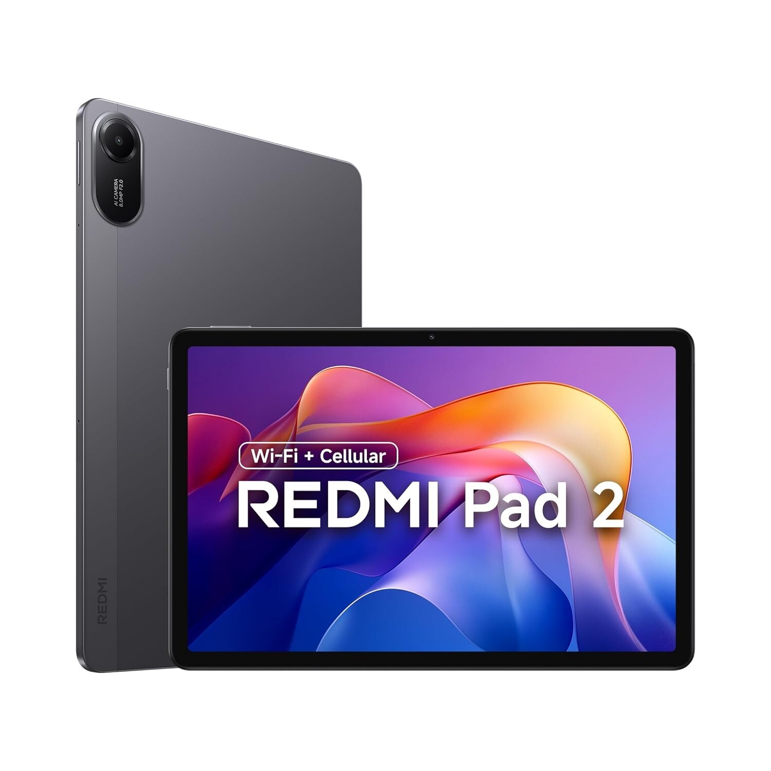 REDMI Pad 2-Dual SIM-8GB RAM 256GB ROM-11.0 inch-Wi-Fi+4G Gaming Tablet-Grey