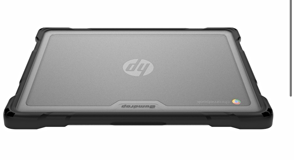 Gumdrop SlimTech for HP Fortis 11" G10 Chromebook Case - Black/Gray