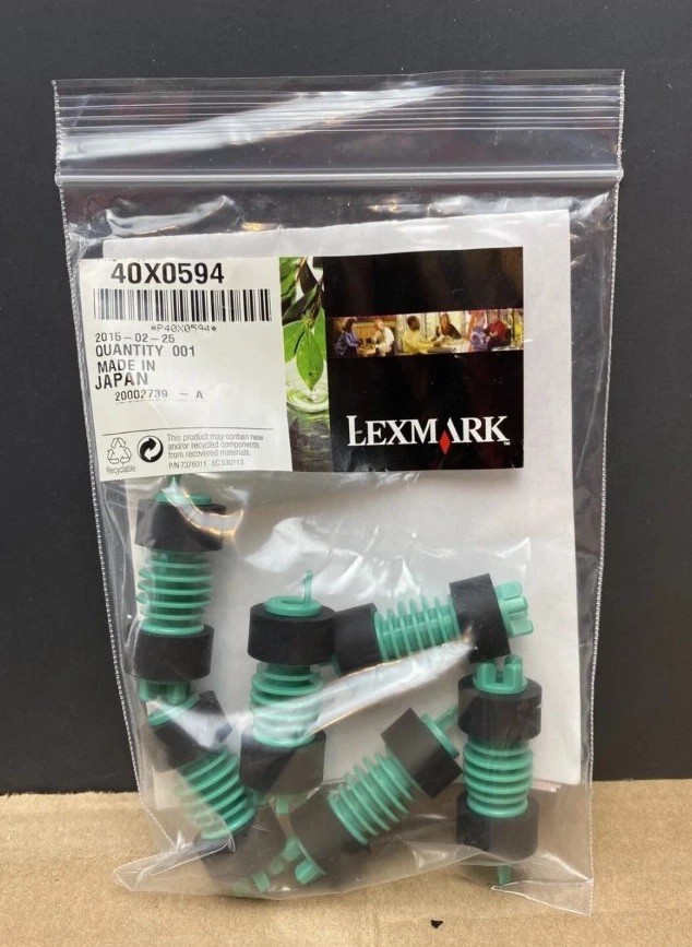 Lexmark 40X0594 Feed Unit Roller Kit (6 Rollers 40X3689) For 4025 4024 W820 W840