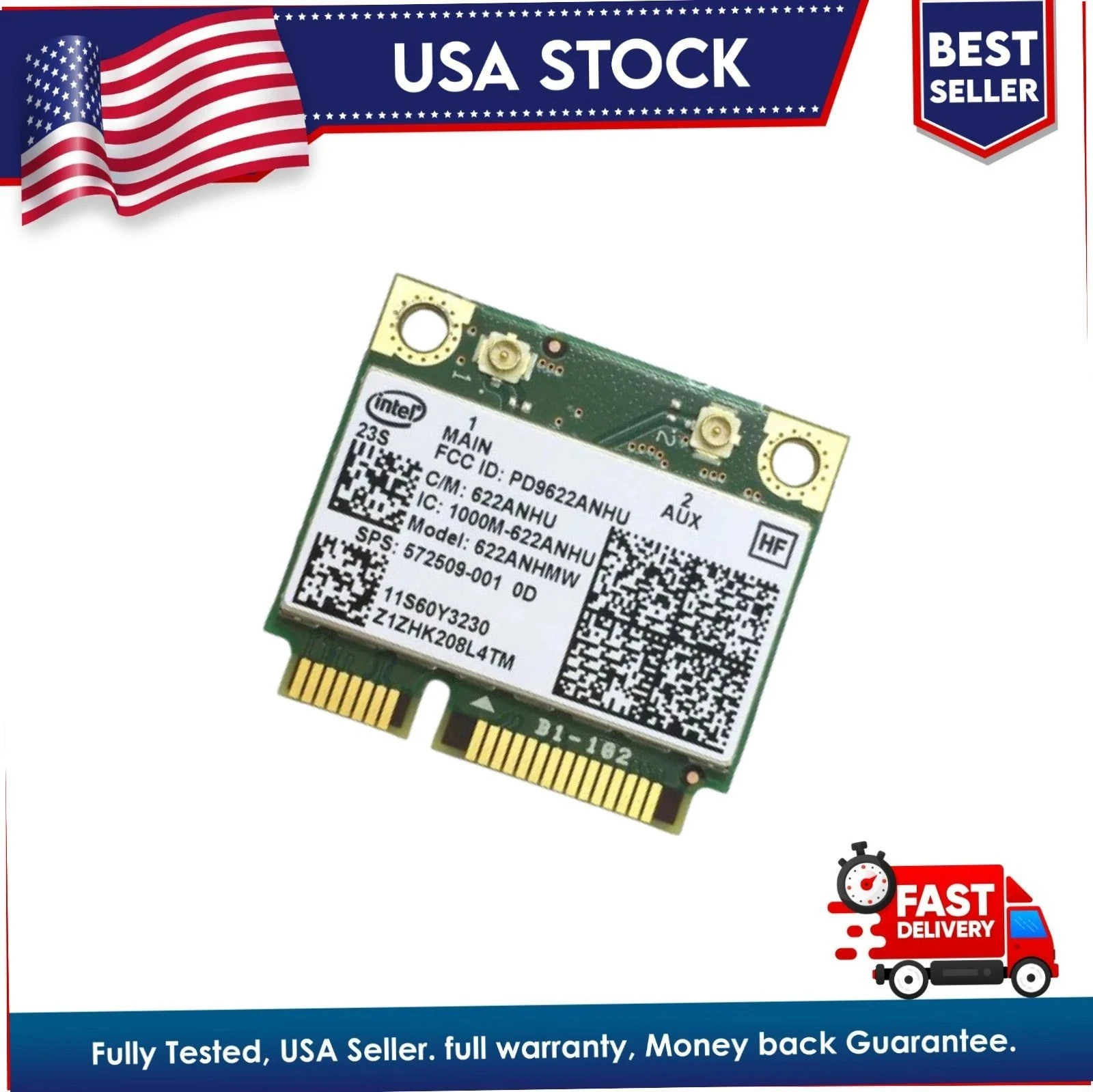OEM HP DV8 DV8T DV8T-1100 Laptop WIFI Wireless Card 572509-001 60Y3230 usa