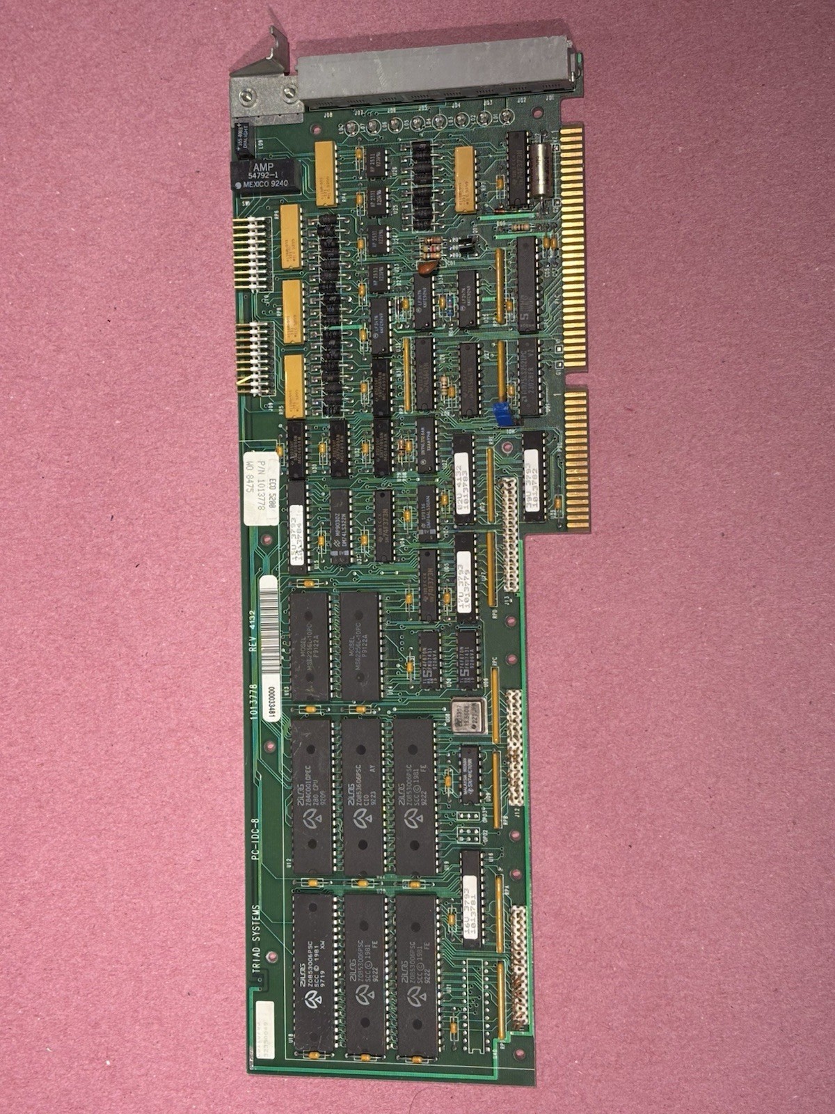 Triad Systems PC-IDC-8 Vintage Slot Card  WO 8475 Eco 5200 8 Port Untested