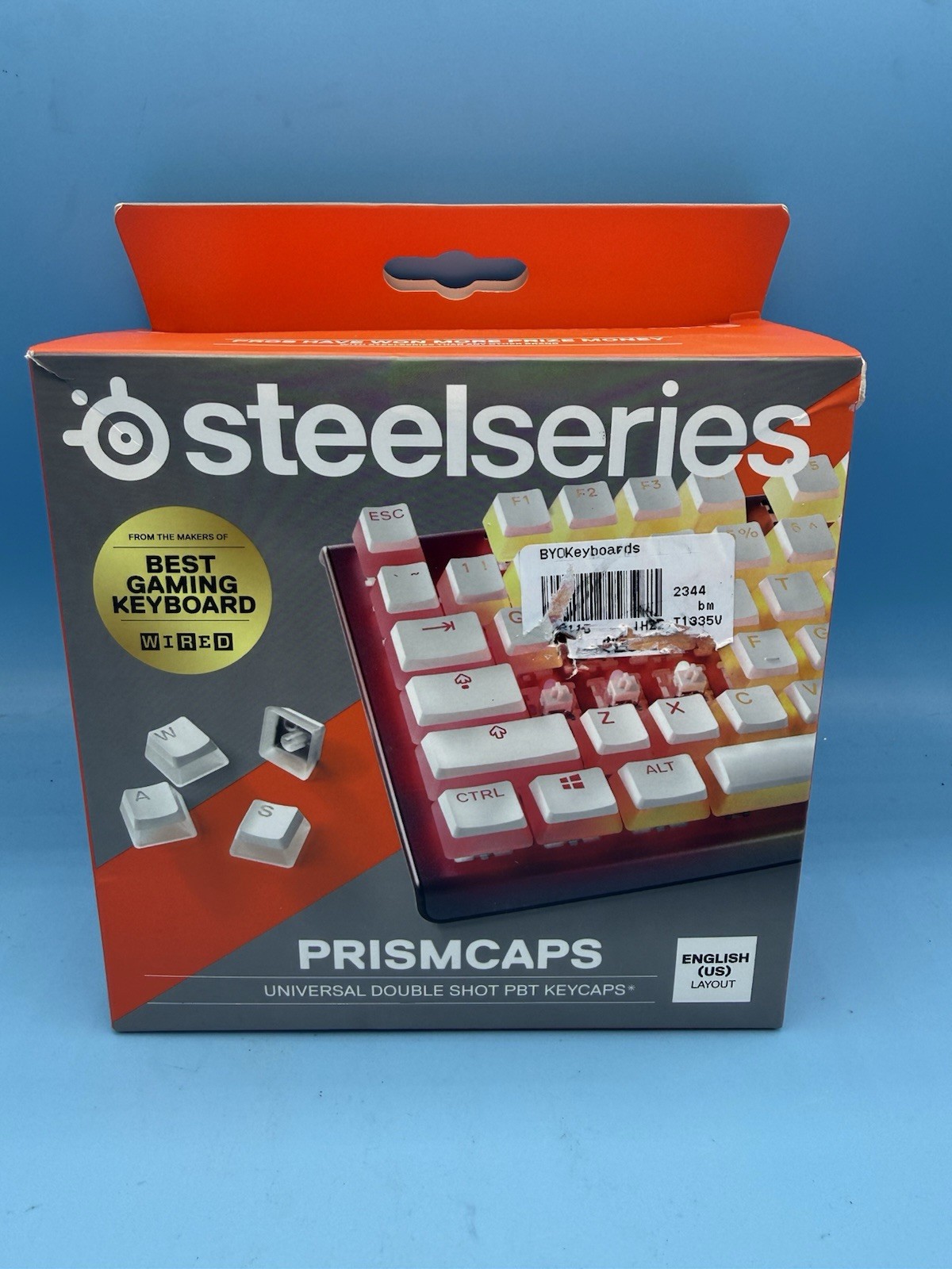 SteelSeries PRISMCAPS Gaming Keyboard White Wired Unused
