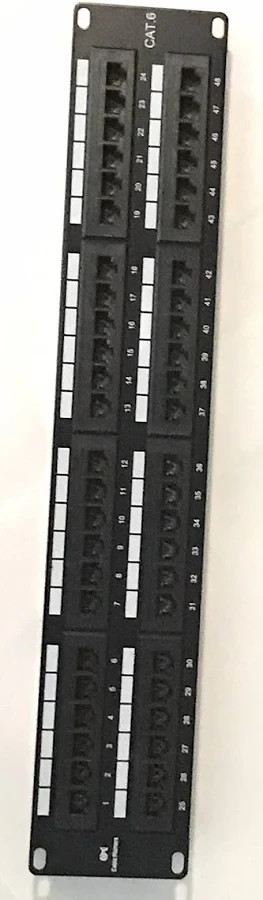 Cable Matters 48 Port Rack/Wall Mount 19-Inch 2U Cat6 Network Patch Panel