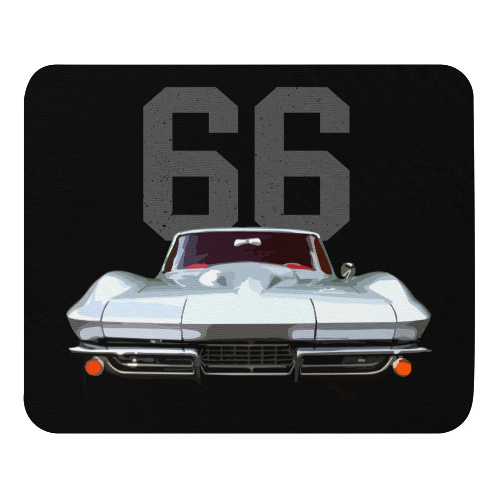 1966 Silver vette C2 Antique Muscle Car Collector Cars Mouse pad