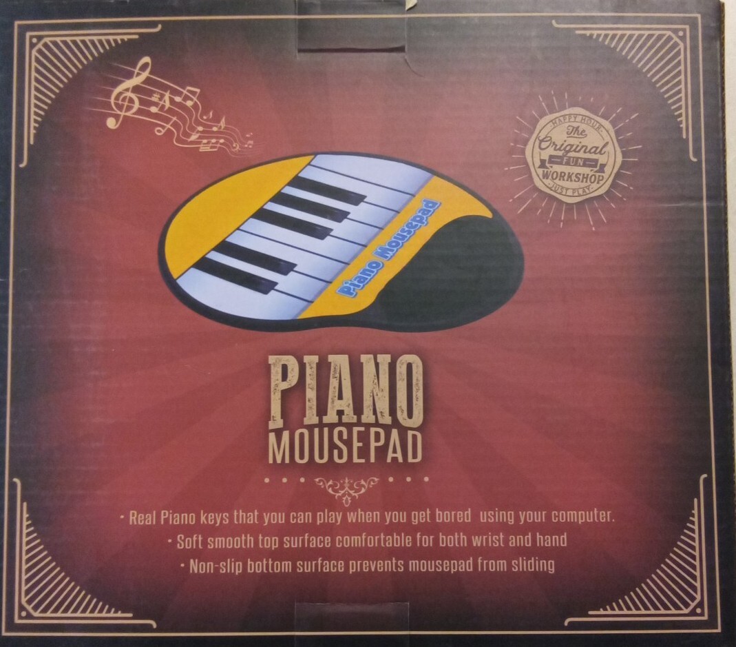 Original Fun Workshop Piano Mousepad - Make Your Desk Your Own Concert Hall