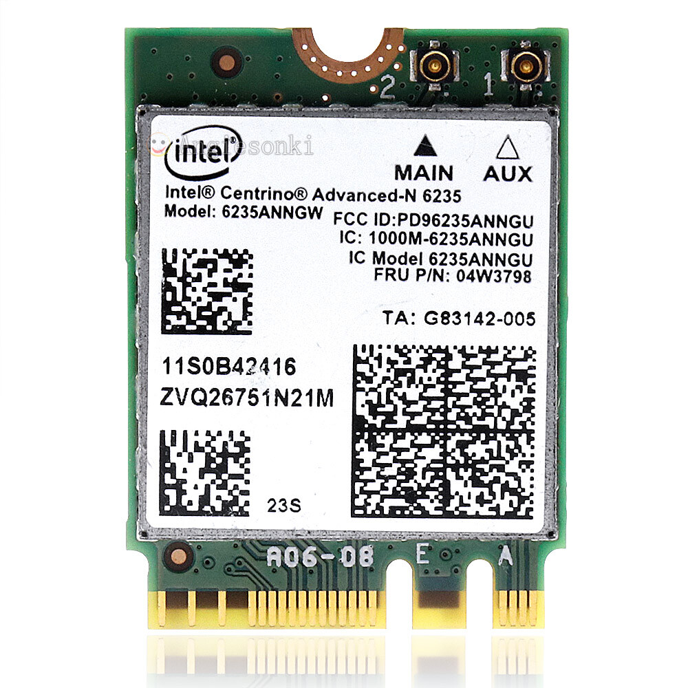 Intel 6235 NGFF 300M 2.4/5G Bluetooth 4.0 WIFI Card for Lenovo Laptop 04W3798