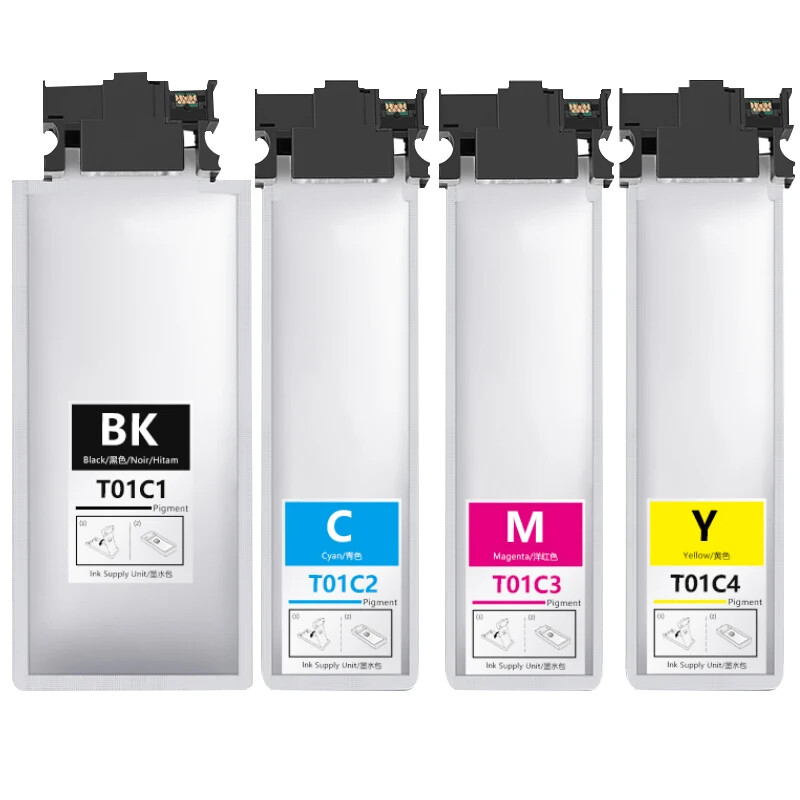 CompatibleT01C1-T01C4 Ink Bag With Chip For Epson WFC529r  WFC579RDTWF printer