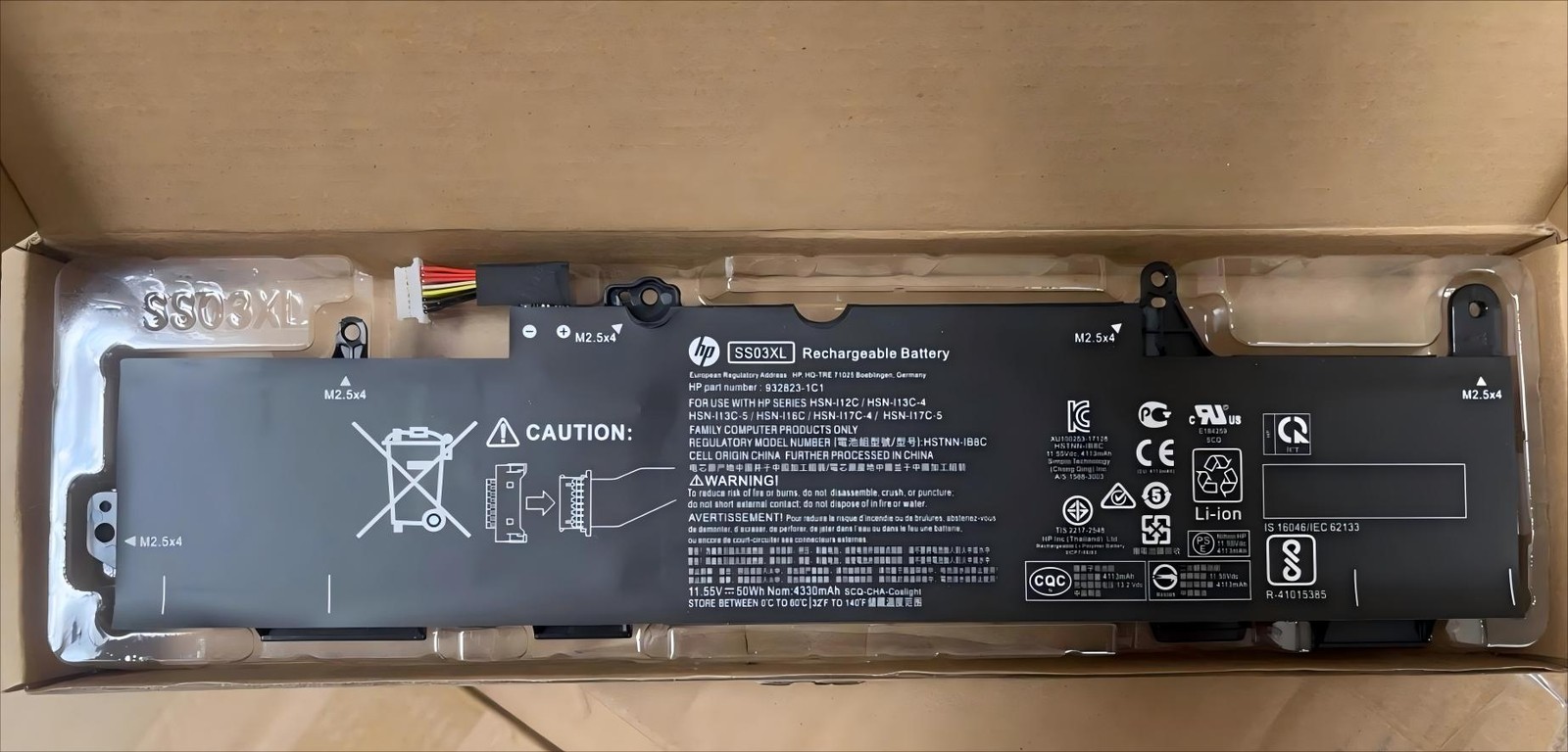 Genuine SS03XL 50WH Battery HP EliteBook 840 G5 G6 730 735 740 G5 933321-855