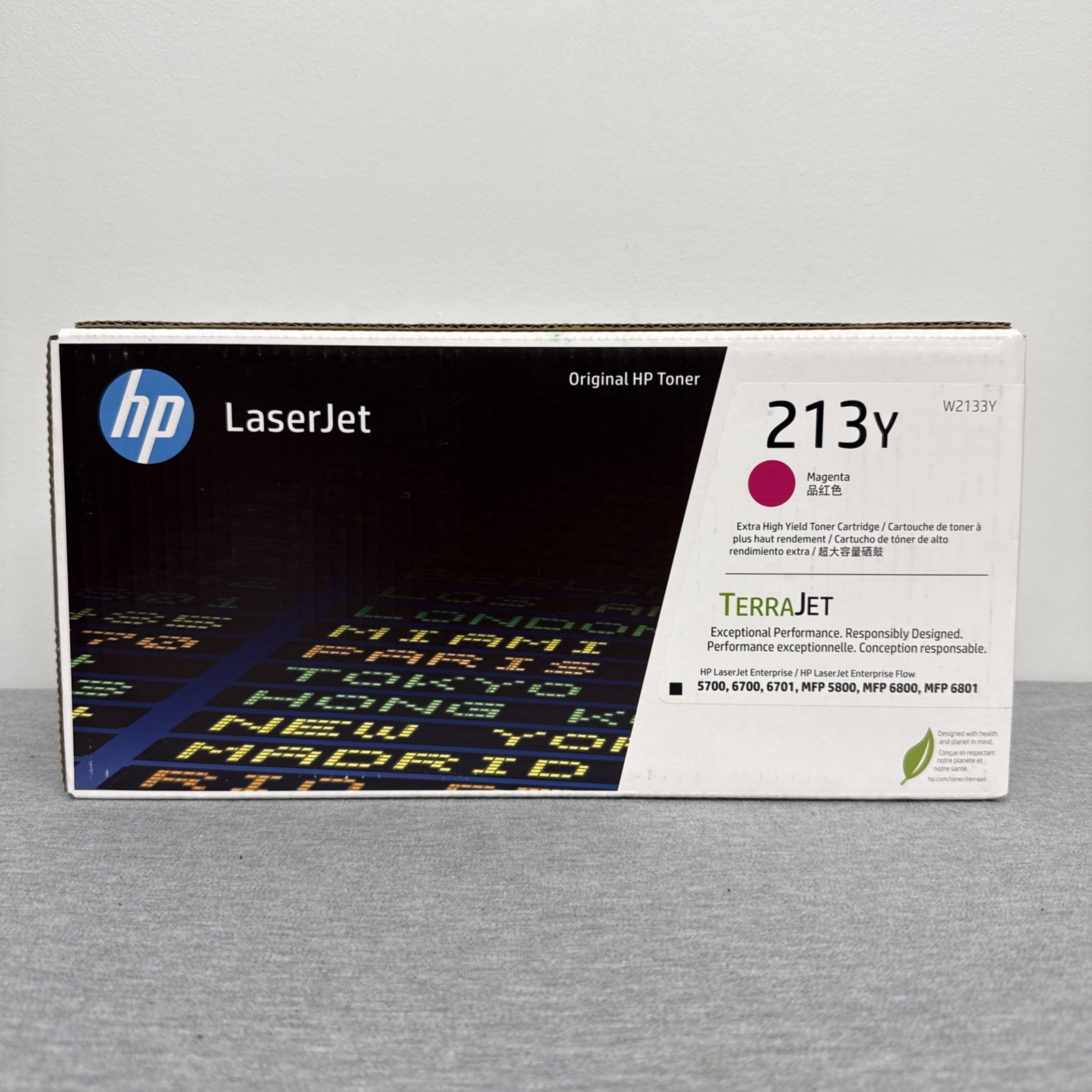 HP 213Y Extra High Yield Magenta Original LaserJet Toner Cartridge, ~12,000