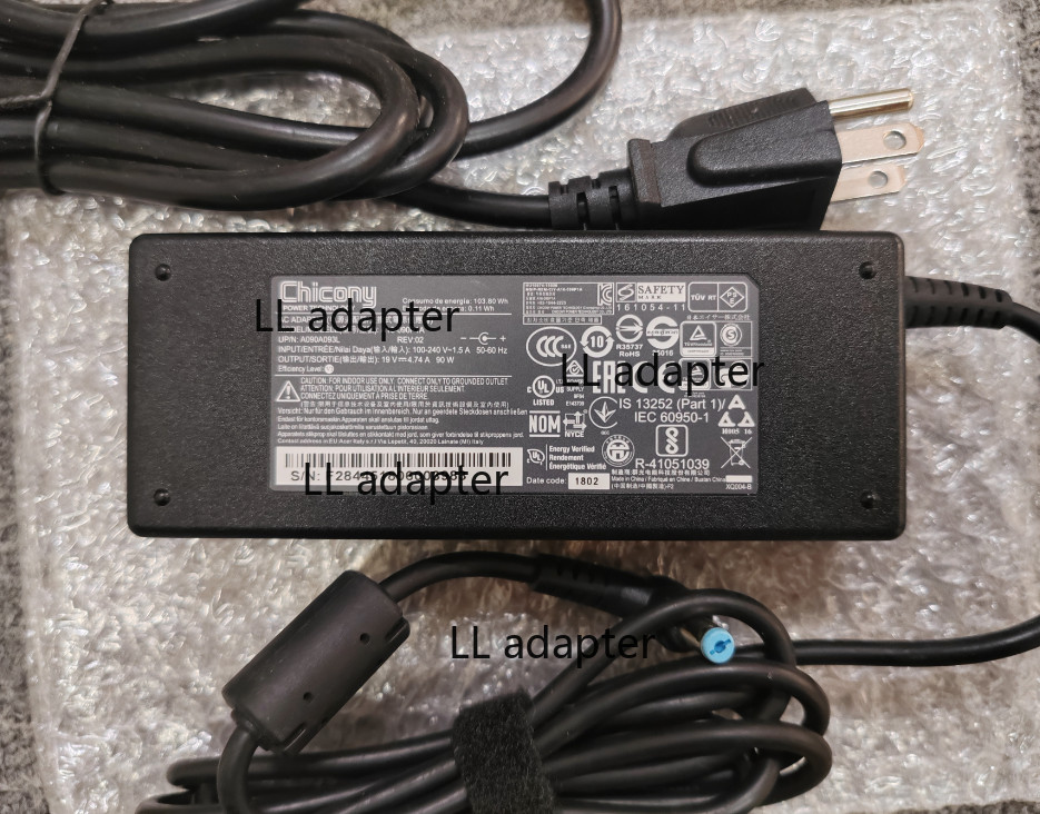 19V 4.74A Chicony A16-090P1A For Acer TravelMate P653 NS2352 OEM 90w AC Adapter
