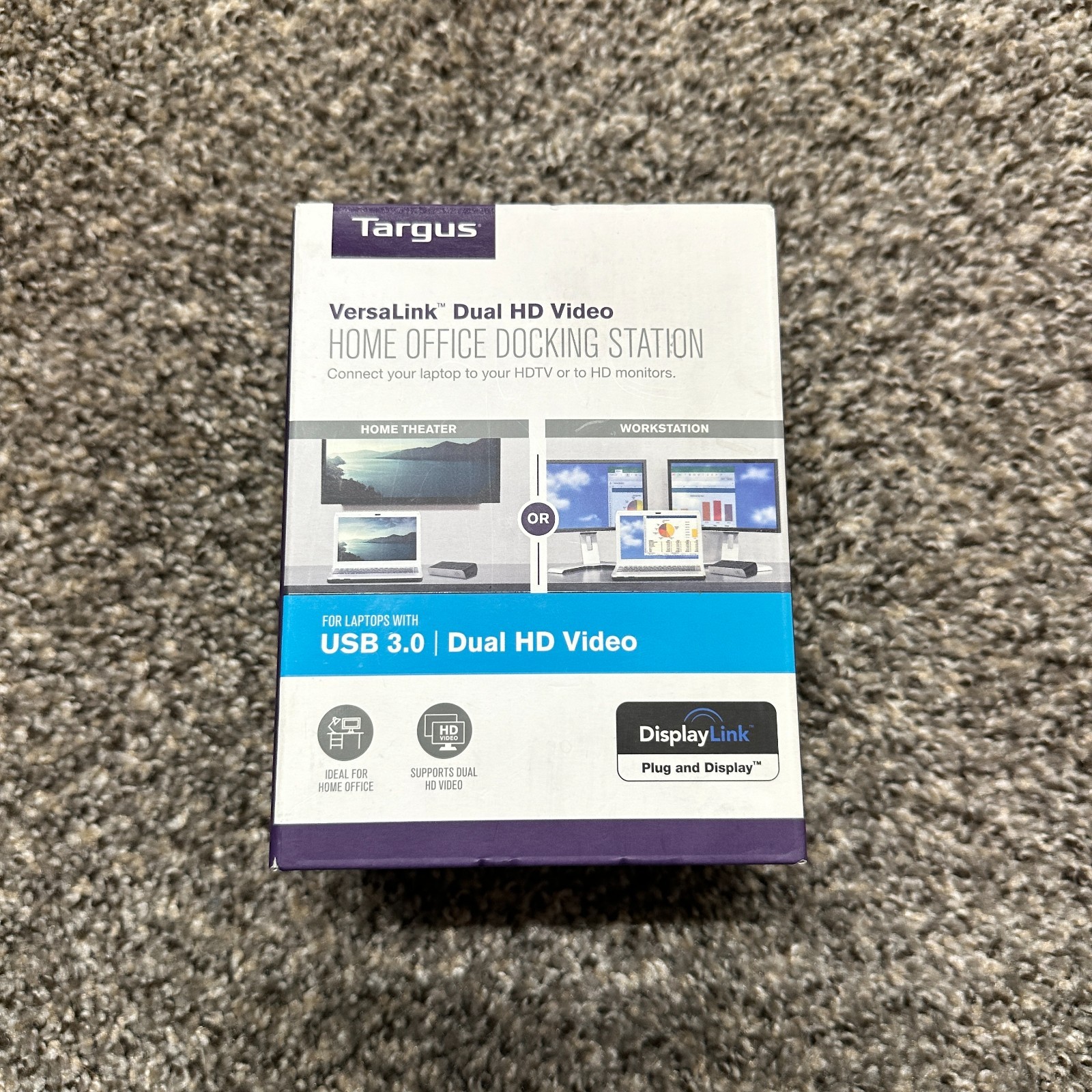 Targus Home Office Docking Station VersaLink Dual HD Video USB 3.0 - New
