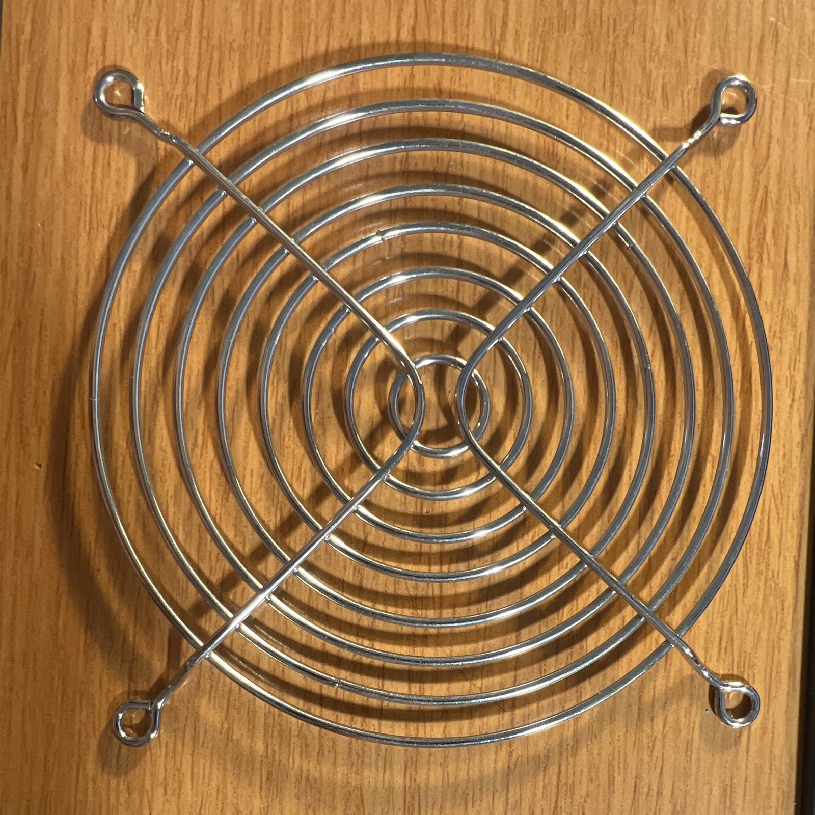 120mm nickle, chrome, metal fan grill, cover, guard