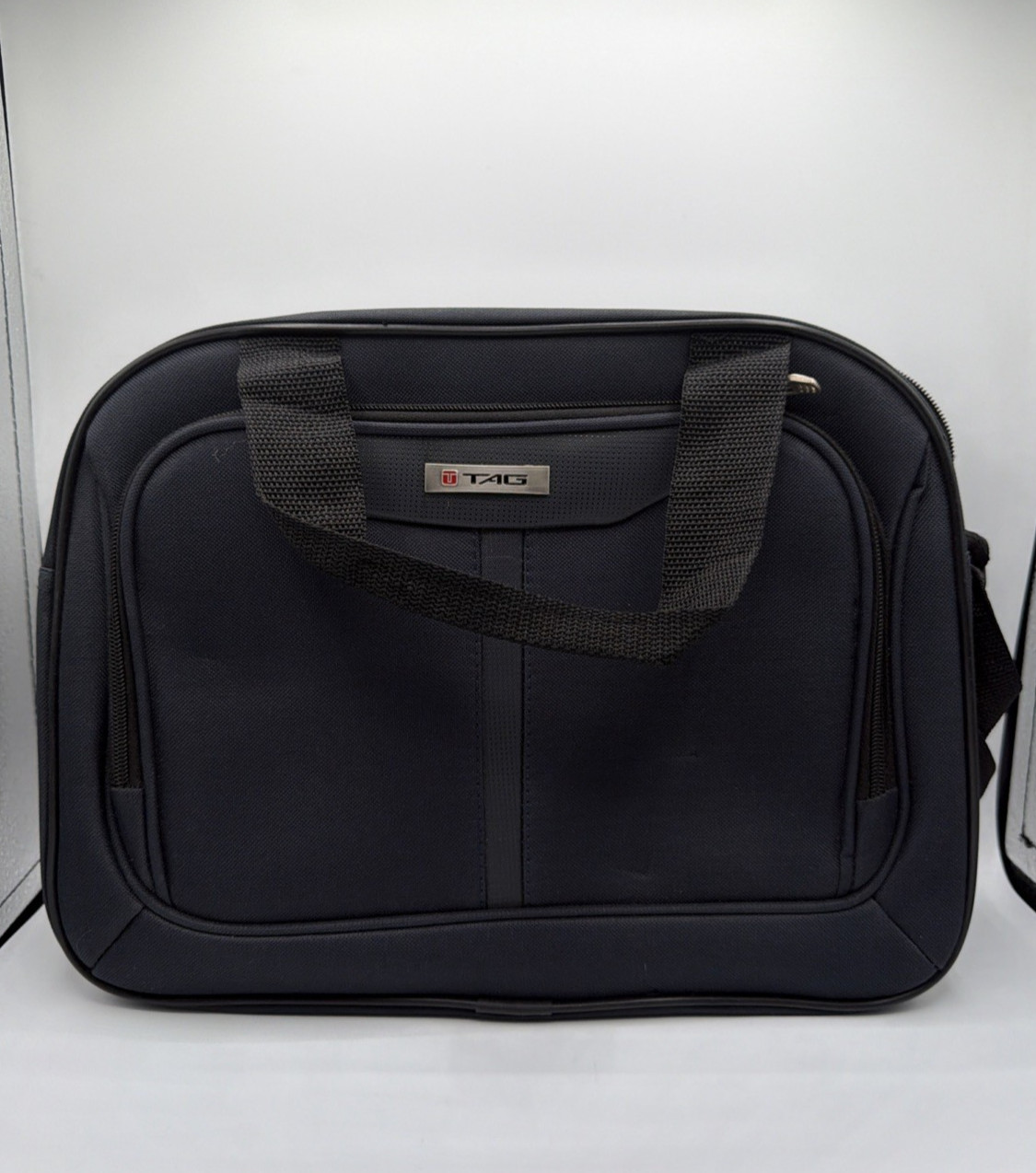 TAG Laptop Messenger Bag Black Padded Shoulder Case Travel Work Camera