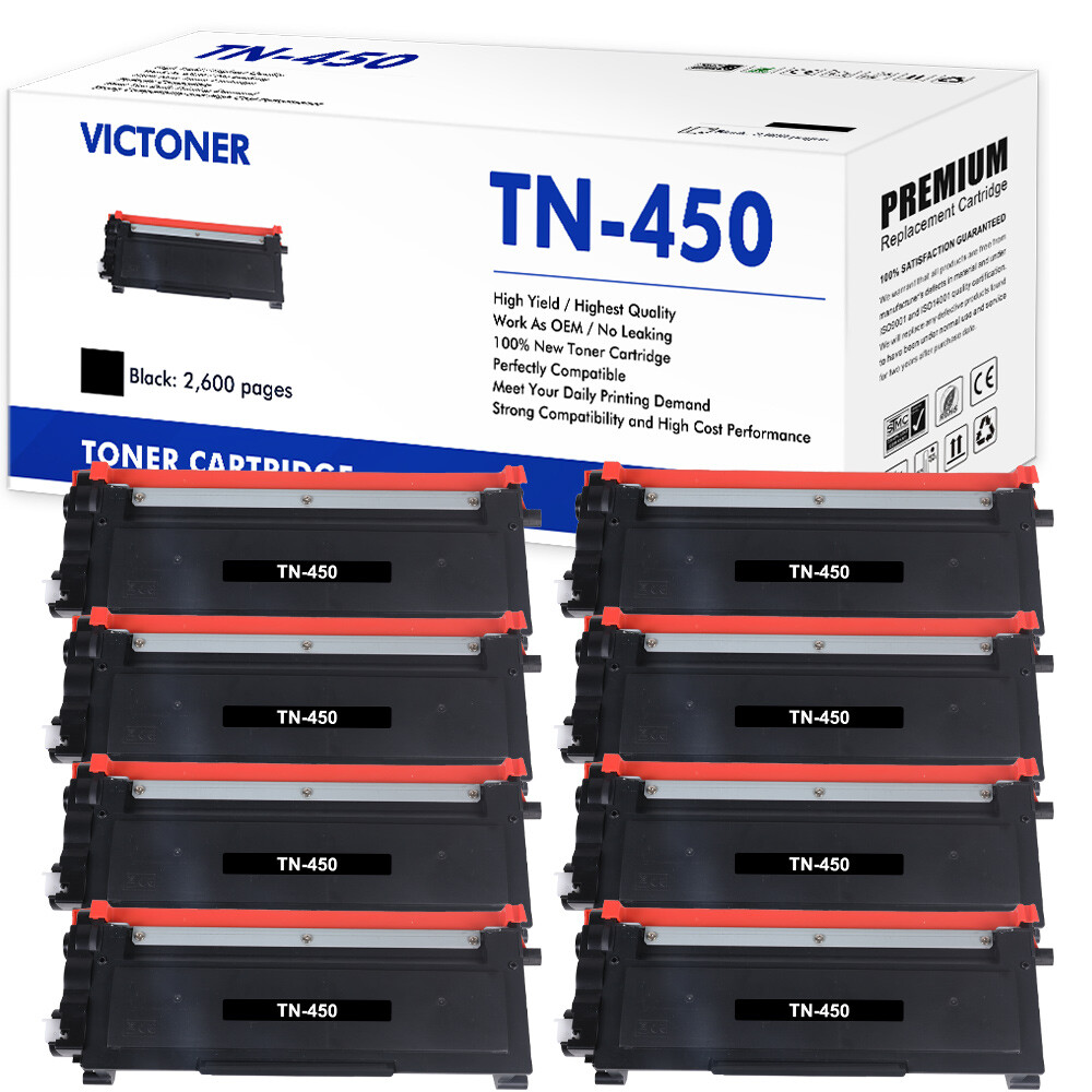 8PCS TN450 TN420 Toner Compatible With Brother MFC-7860DW 7360N HL-2270DW 2135W