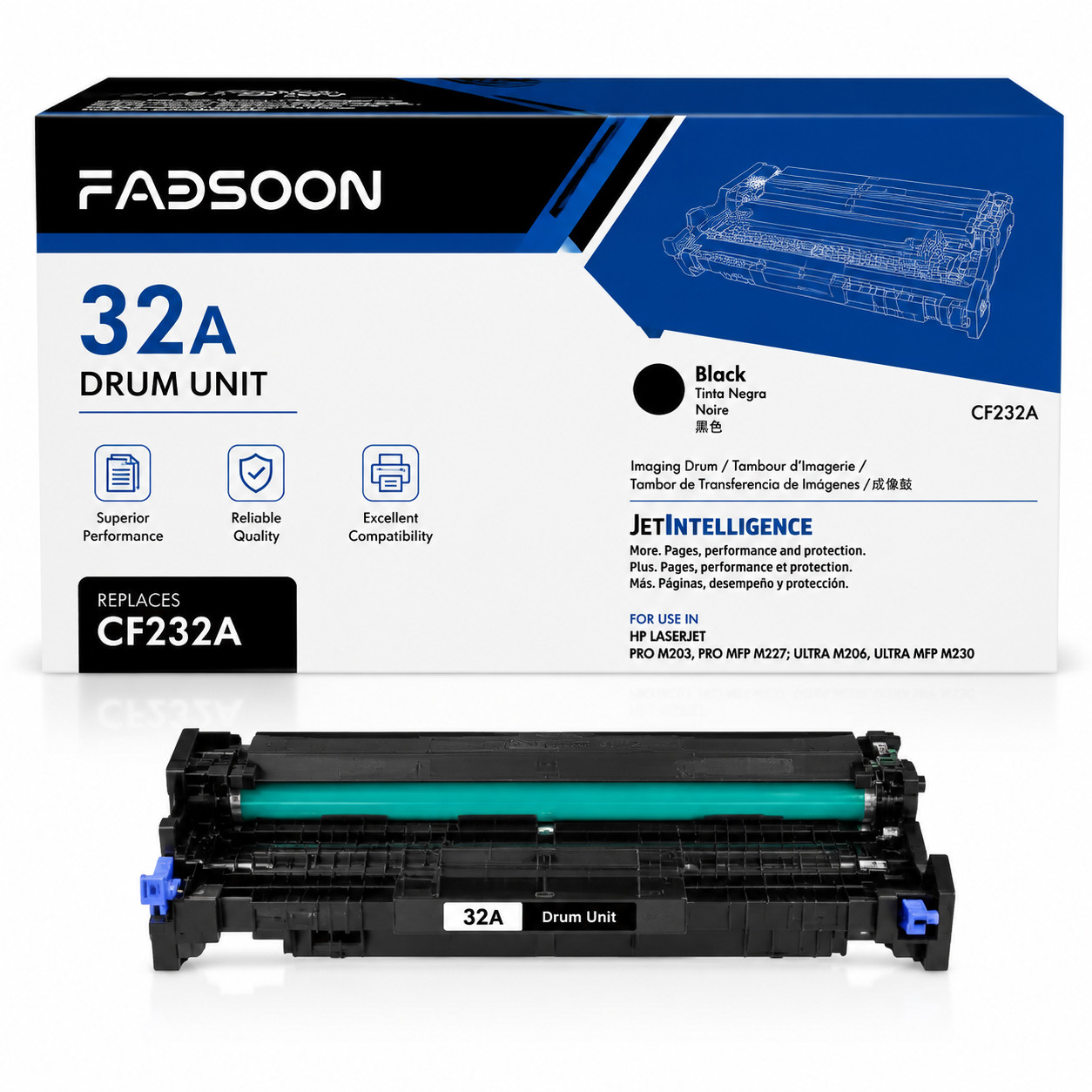 32A CF232A Imaging Drum Unit 1PK BK With Chip for M203dn M203dw M227fdw M227sdn