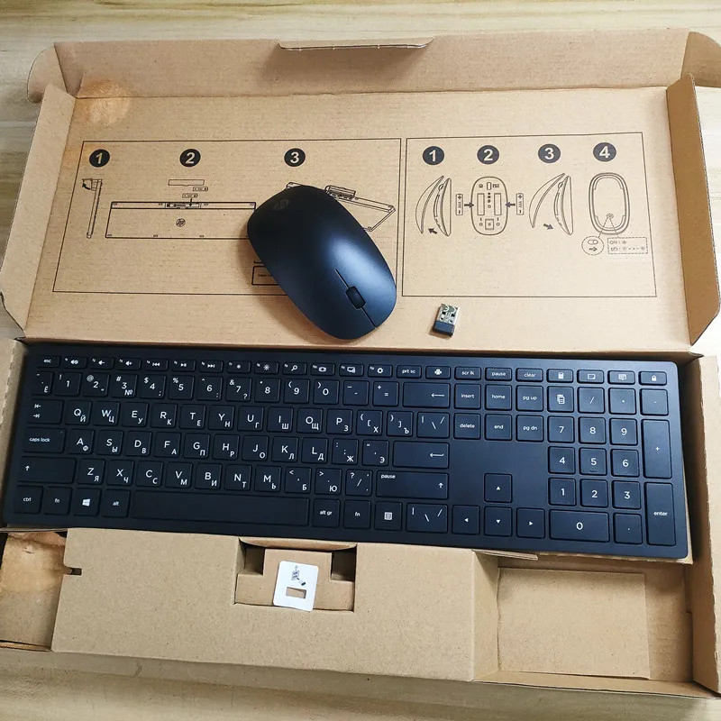 Russian layout wireless keyboard and mouse kit for HP HSA-P003K HSA-P003M 