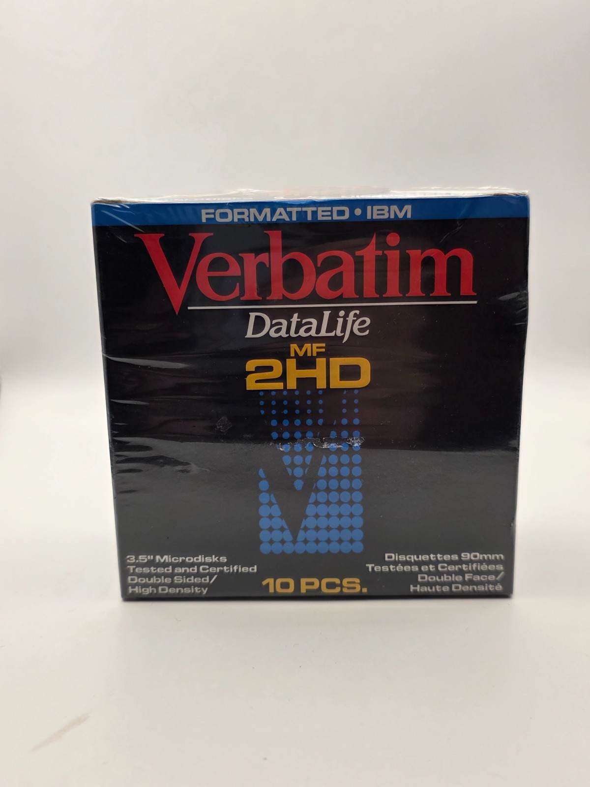 New Sealed Verbatim DataLife 3.5 Floppy Disks 10 Pack IBM Formatted 1.44MB MF2HD