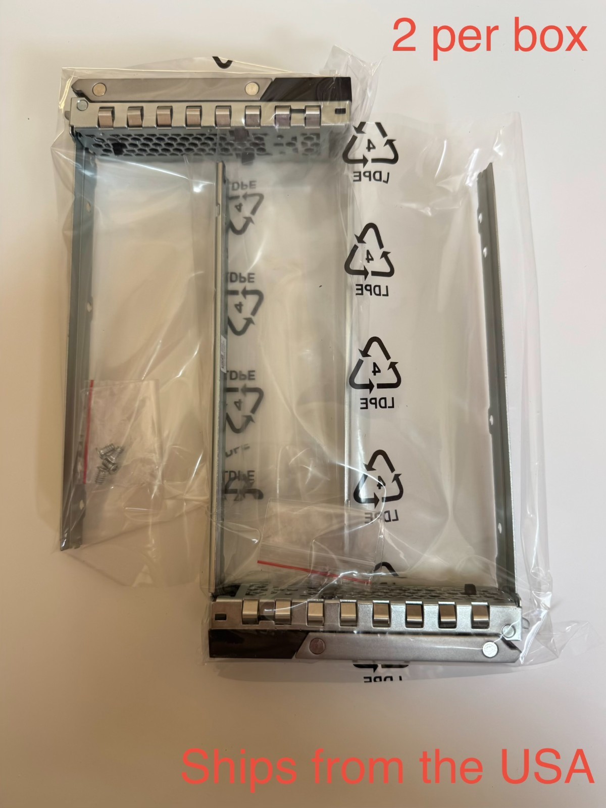 New2PC 3.5'' Hard Drive Tray Caddy For Dell R640 R740 R740XD R940 Gen15\16 X7K8W