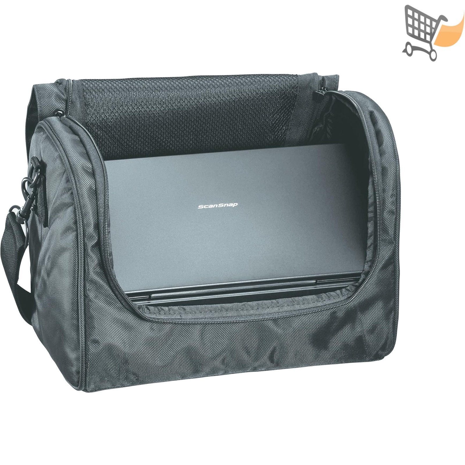 Neoprene Carrying Case 12x8.25x9.5 Black Travel Zipper Shoulder Utility