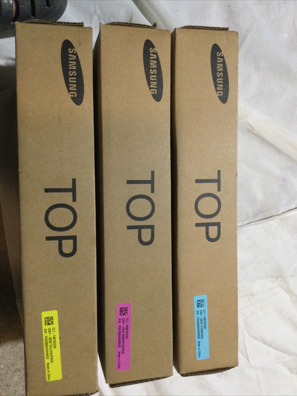 Samsung CLT-Y407S/xaa~CLT~m407x/Xaa~CLT~c407s/Xaa ,yellow,Magenta,&Cyan 3 Tonner