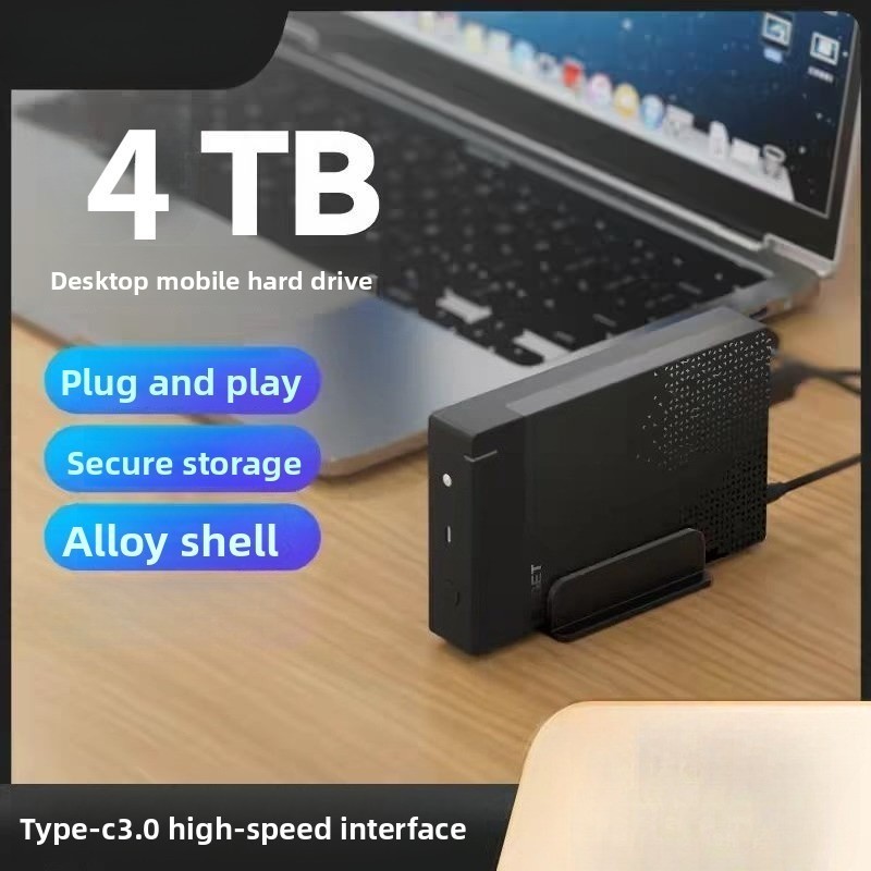 EAGET 4TB USB 3.0 Type-C External Hard Drive Portable HDD for PC Mac