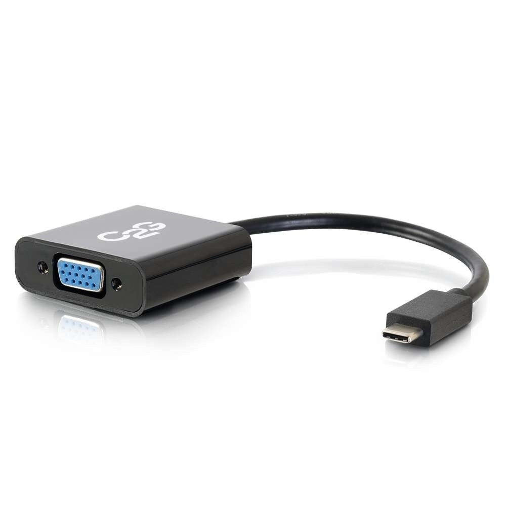 C2G USB-C® to VGA Video Adapter Converter Black Model 29471