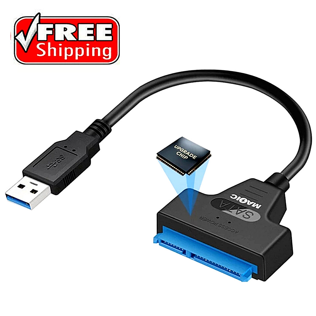 Cable Adaptador de Disco Duro USB 3.0 a 2.5" SATA III/Convertidor de SATA a USB
