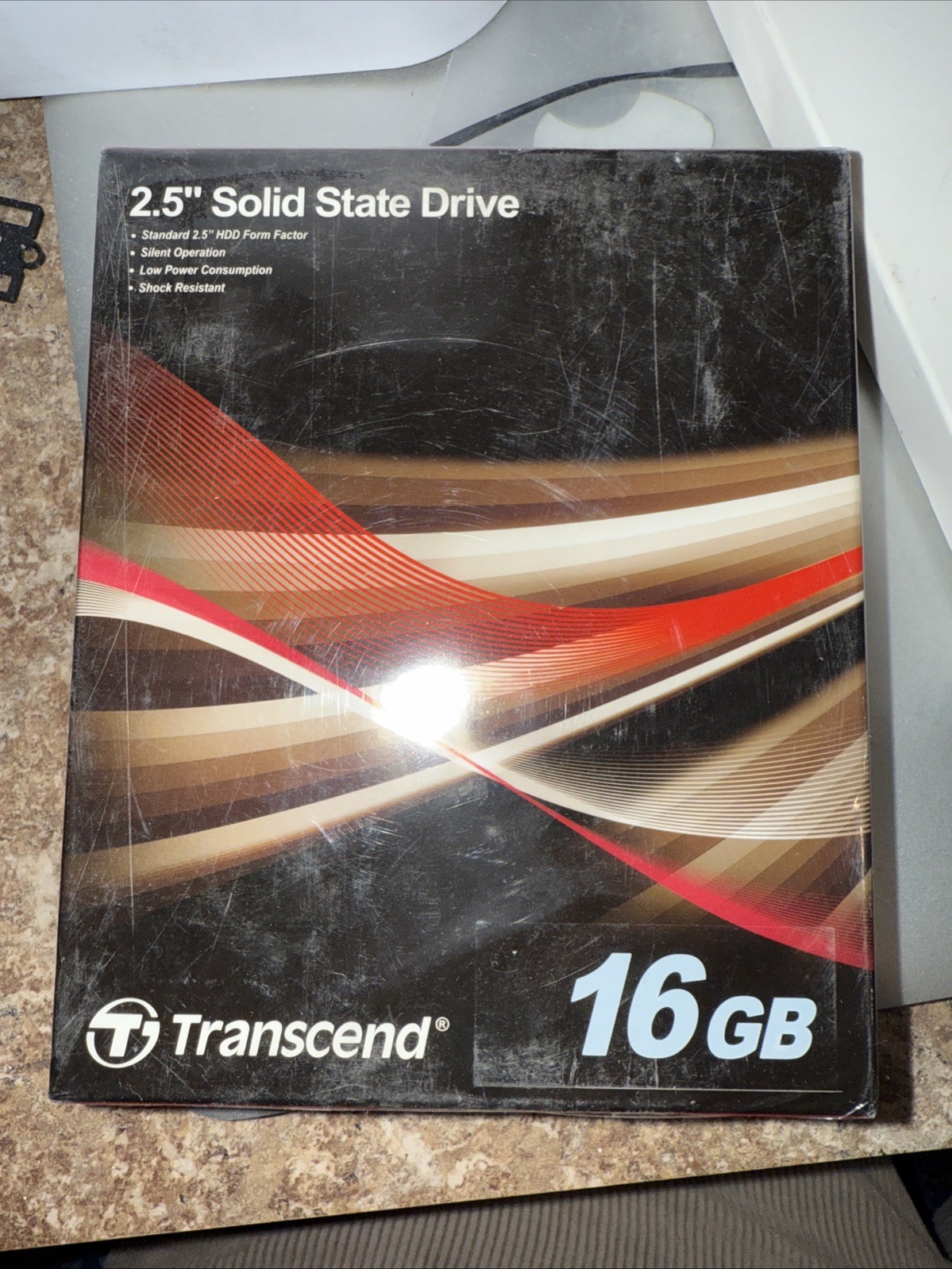 Transcend TS16GSSD25S-S 16GB 2.5-inch Internal SSD Storage Drive, Black "D5B"