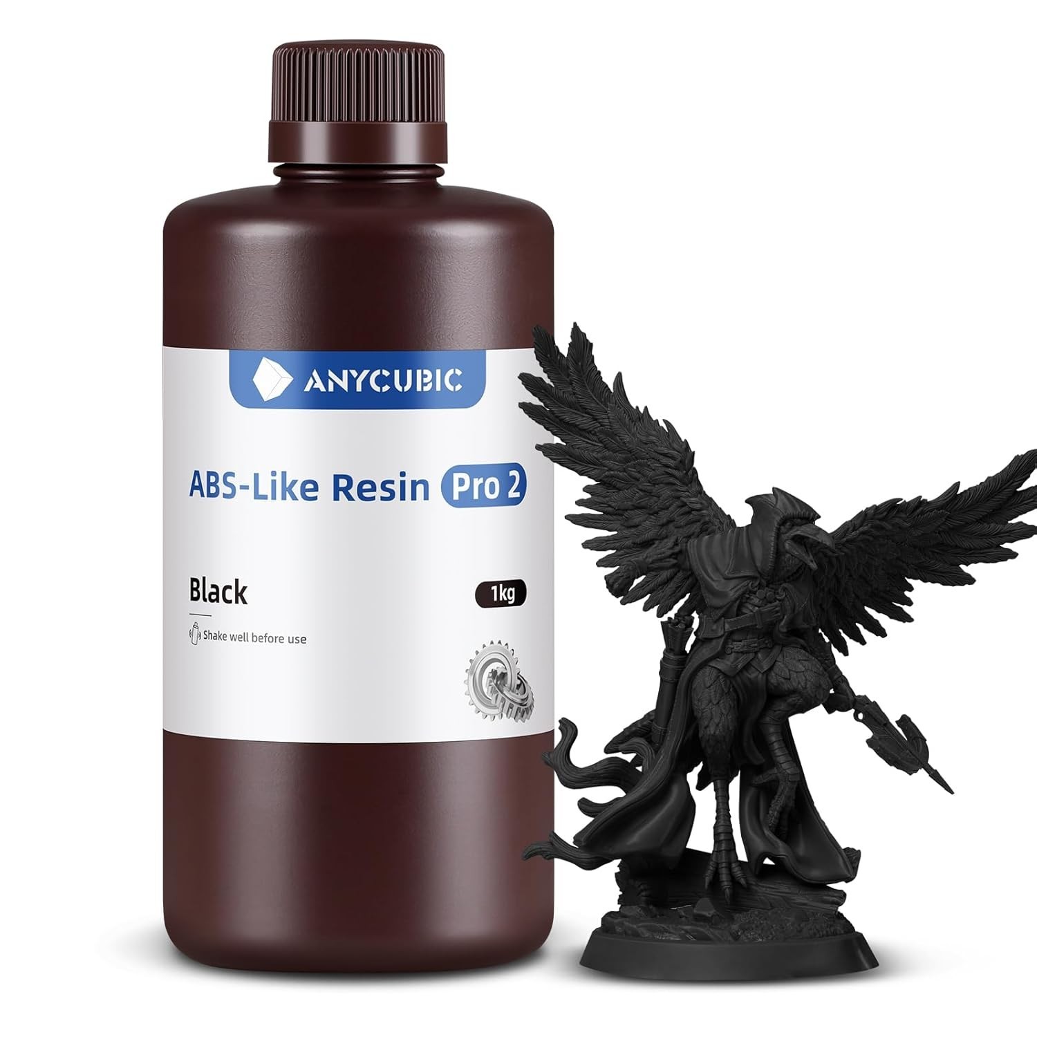 1kg of Black Anycubic ABS-Like Resin Pro 2