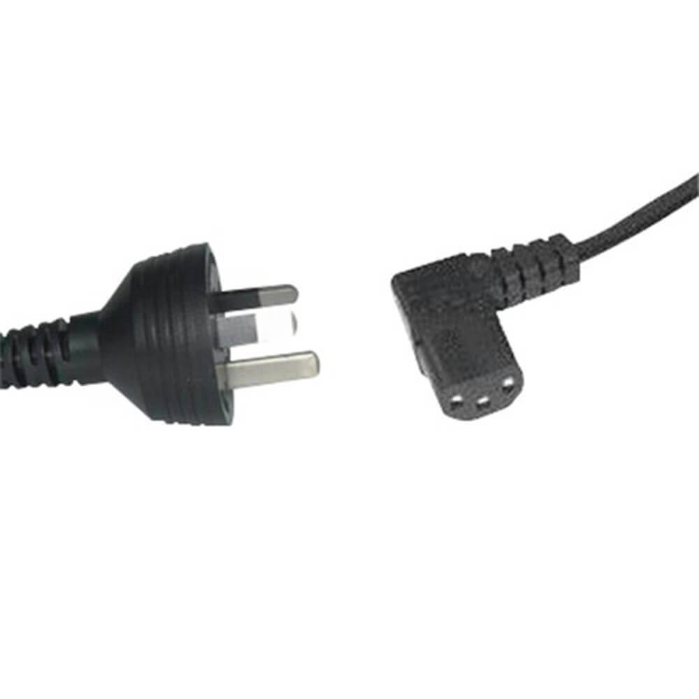3 Pin Mains Plug to Versatile Iec C13 Right Angle Female 1.8m 90 Degree Angles