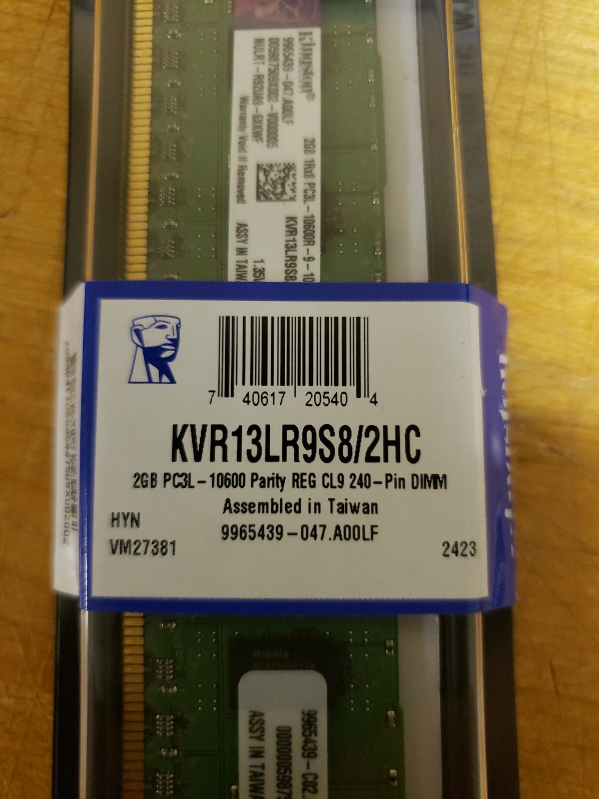 Kingston KVR13LR9S8/2HC - 2 Gb