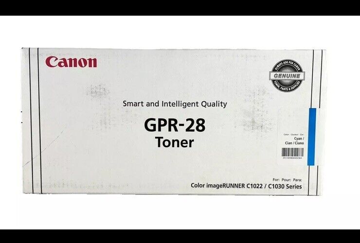 FACTORY SEALED GPR-28 Genuine Canon CYAN Toner Cartridge for C1022 Series