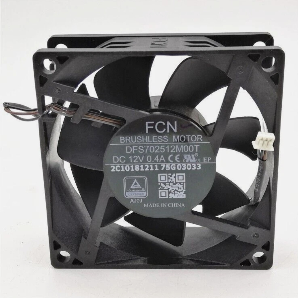 1 PCS FCN Fan DFS702512M00T DC12V 0.4A 7025 7CM 3 pin projector cooling fan @106