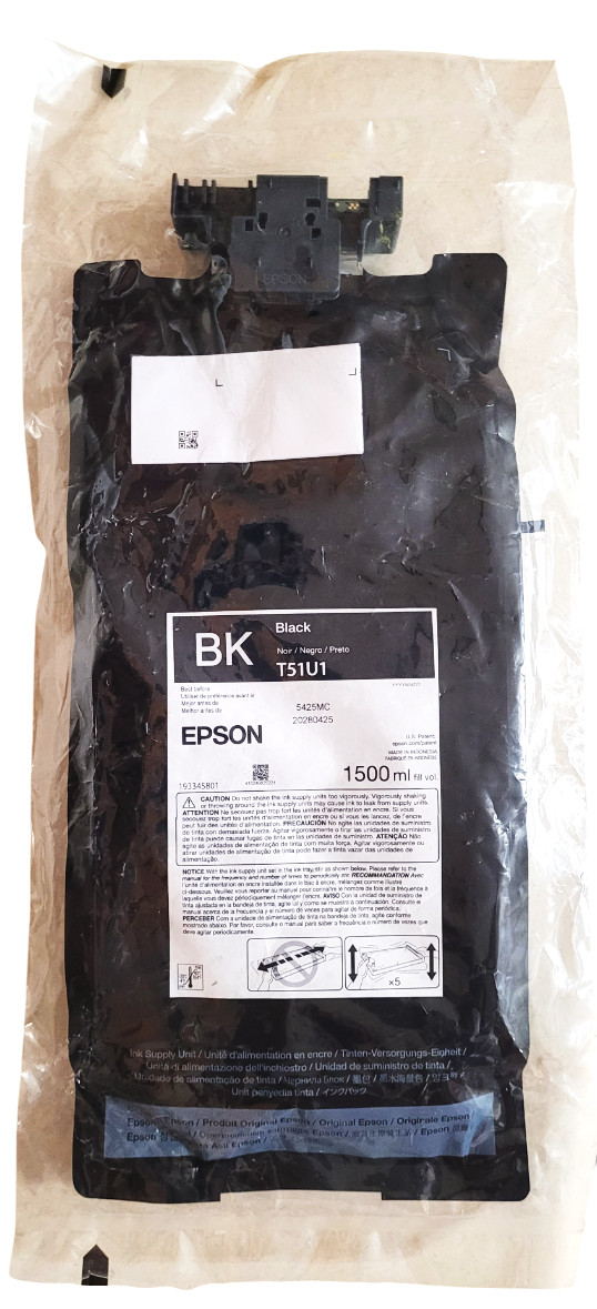 Epson T51U1 Black Ink Supply Unit 1500ml New Sealed WIthout Box Exp: 04-2028