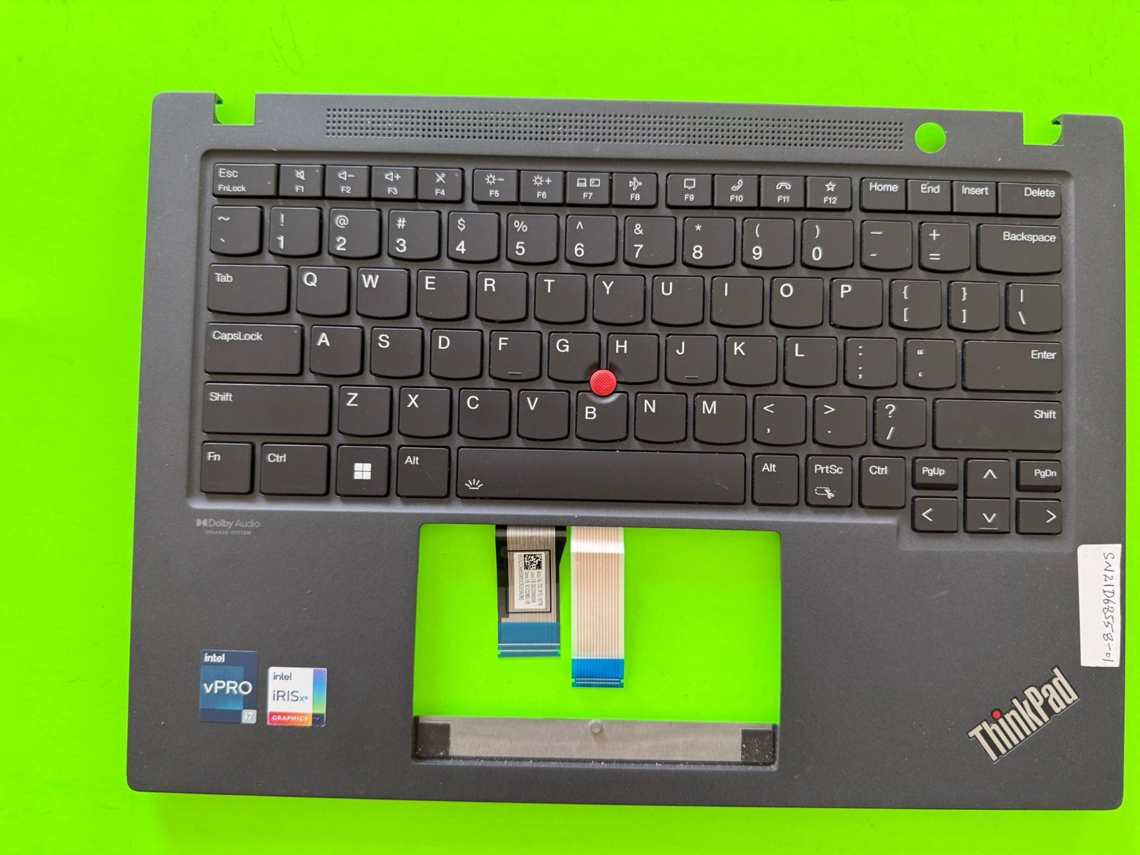 SN21D68558 Lenovo Thinkpad T14S GEN 3 No Backlit US Keyboard w/Palmrest