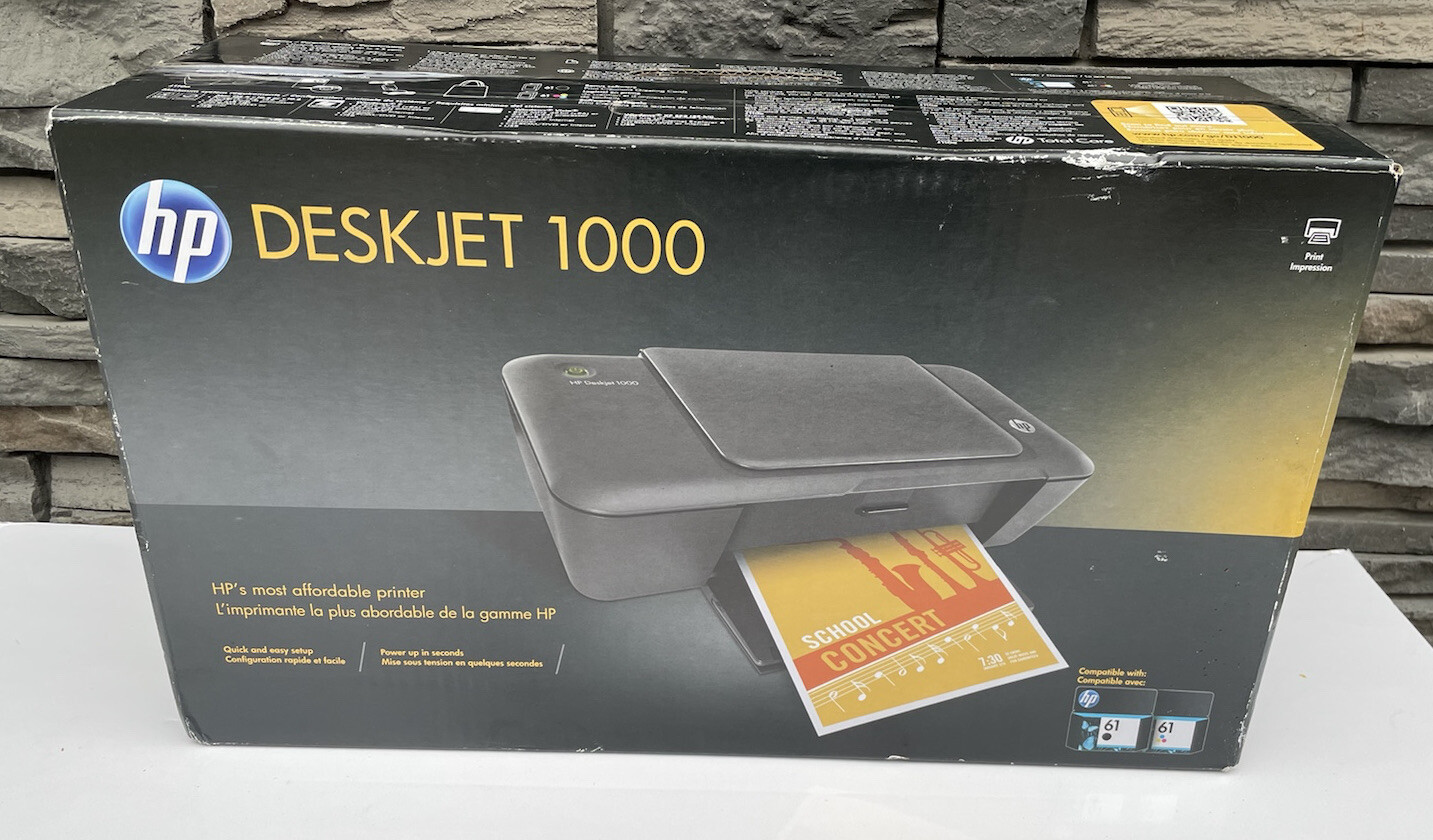 HP 1000 Deskjet Standard Inkjet Printer Digital Photo Printer J110A New Sealed