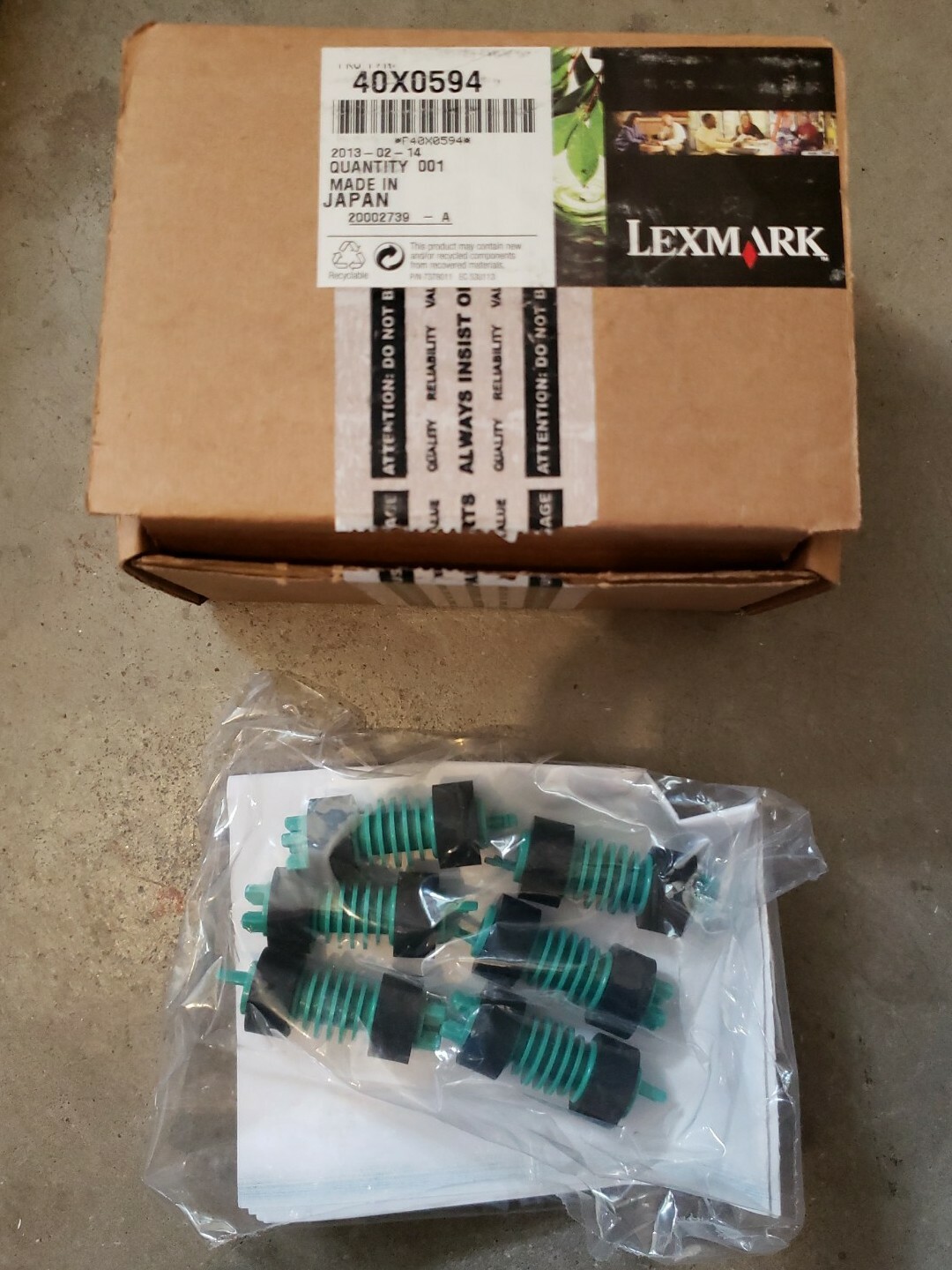 Genuine Lexmark Paper Feed Unit of 6 Rollers 40X0594 For W840 & Many Models