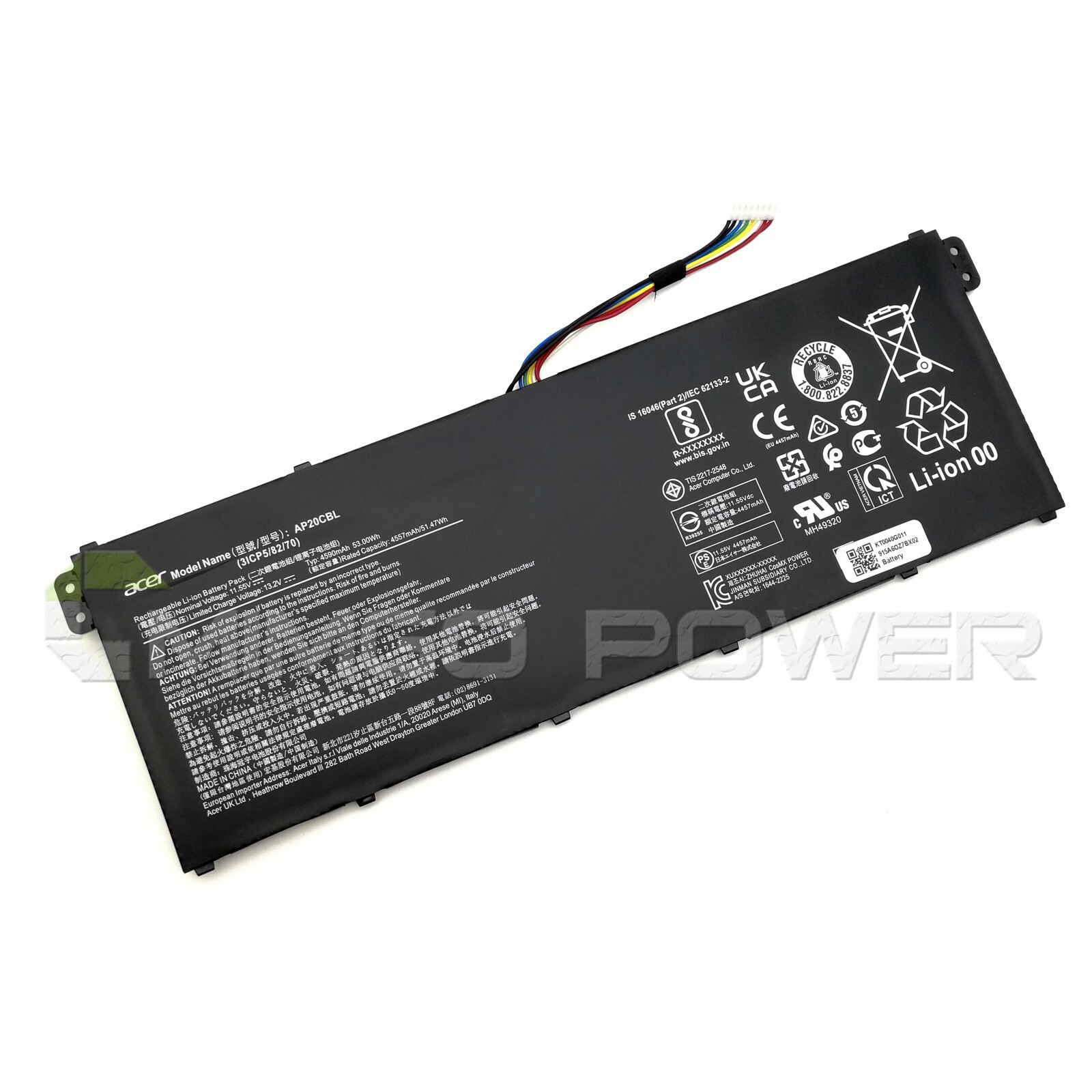 New Genuine AP20CBL OEM Battery for Acer Aspire 5 A515-45 Swift SF314 R5-5500U