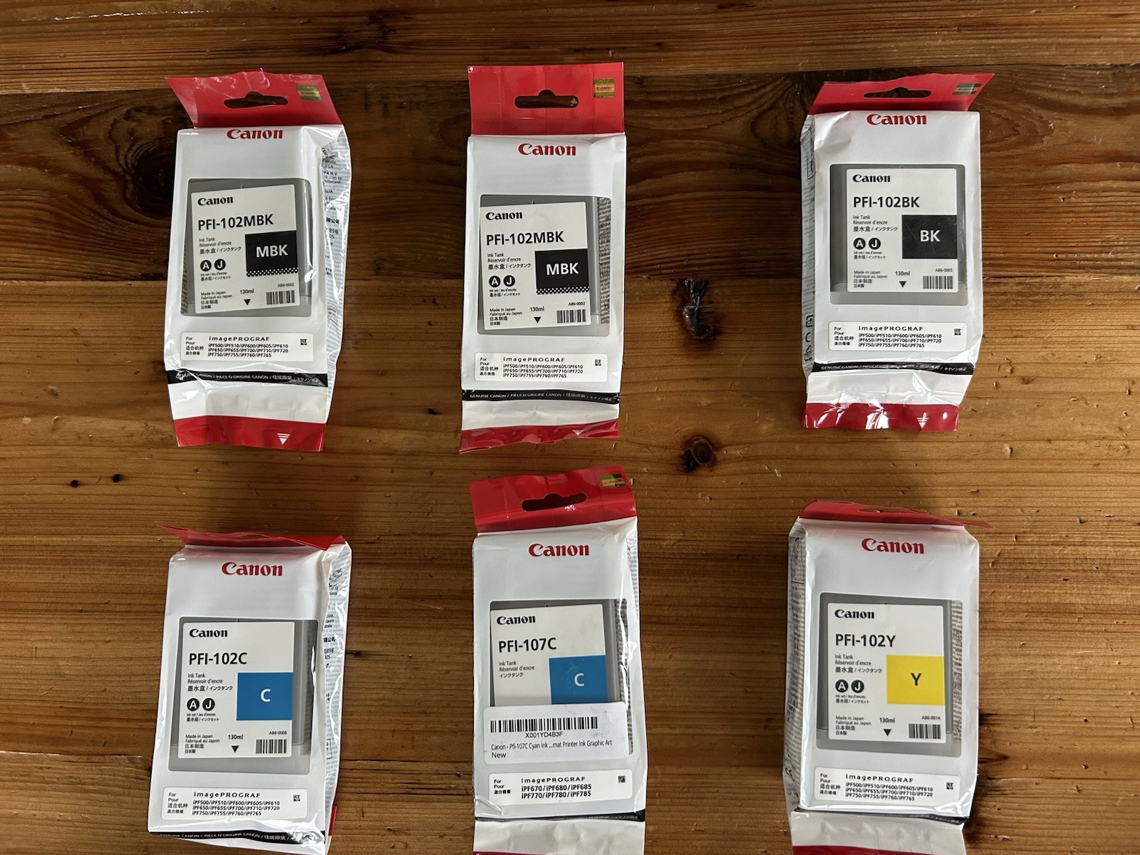 Lot of EXPIRED Canon PFI Cartridges