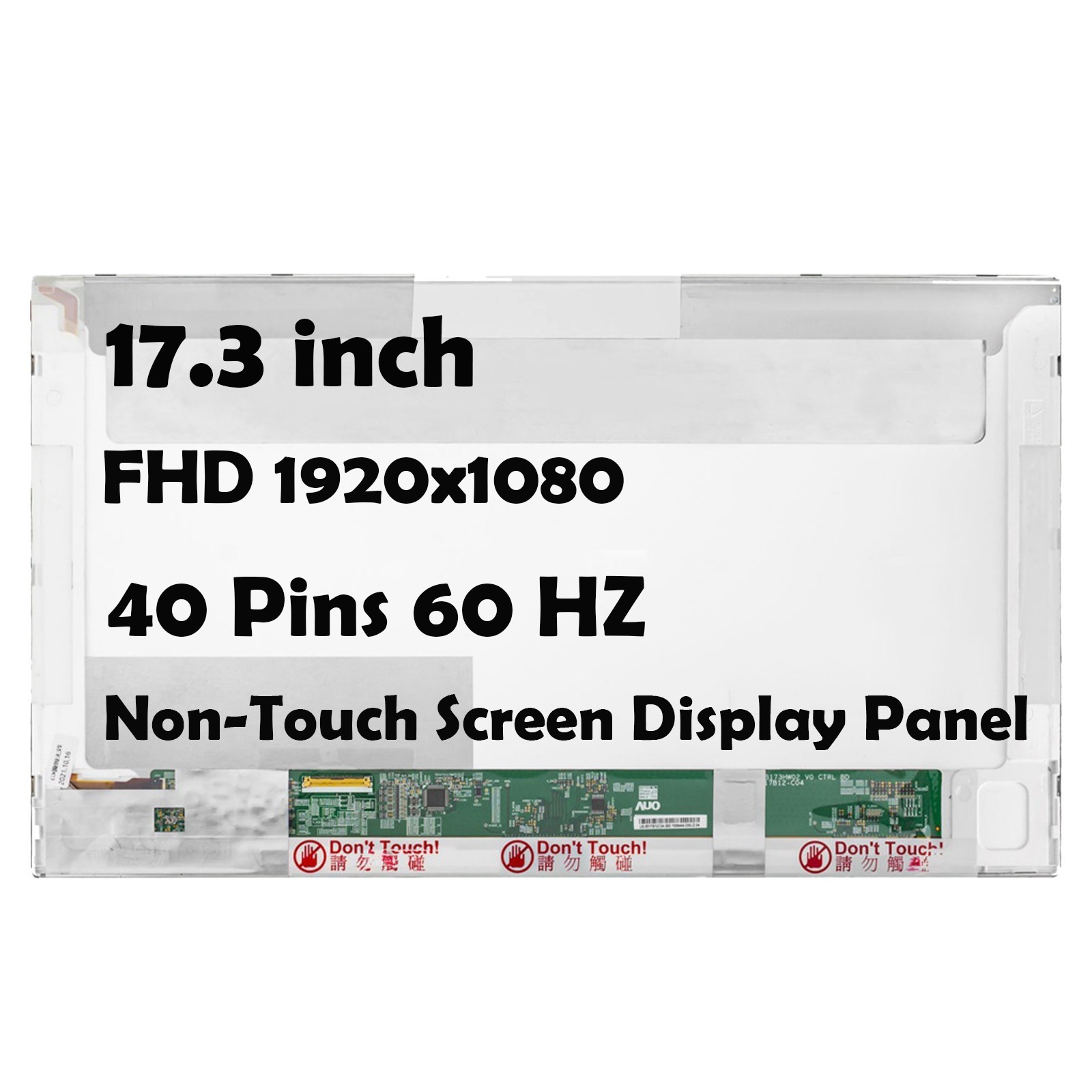 17.3" P9JNK FHD 1920x1080 40 Pins 60 HZ LED LCD Non-Touch Screen Display Panel