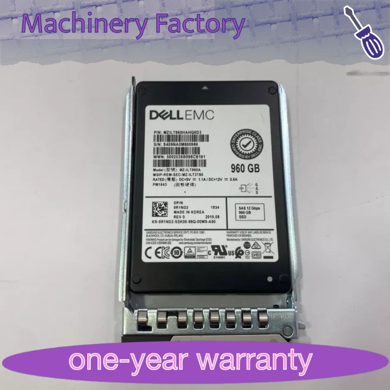 0R1ND2 R1ND2 Dell EMC 960GB 12G 2.5" SFF SAS RI SSD 14/15/16G KIT