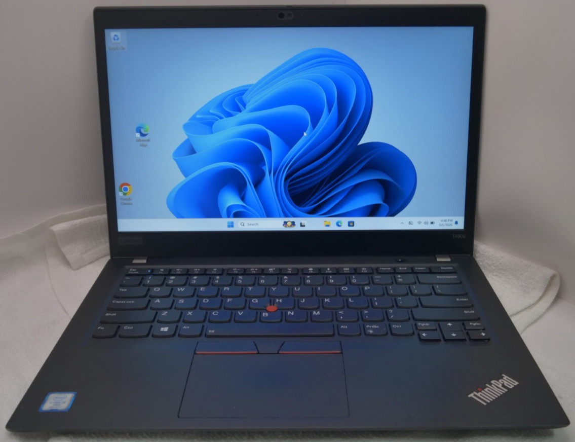 Lenovo ThinkPad T490s 14" Laptop Gen 256gb NVMe 16 GB Win 11 Pro CLEAN