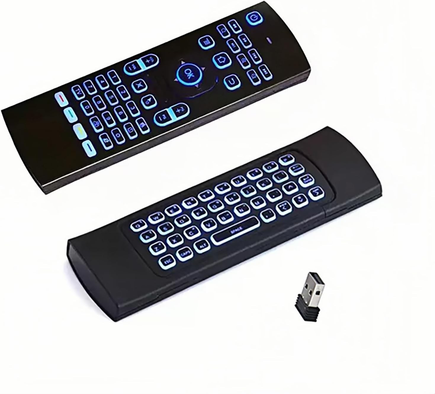 7 Color Backlit LED MX3 Pro Mini Keyboard Fly Remote Mouse,Android TV Remote Con