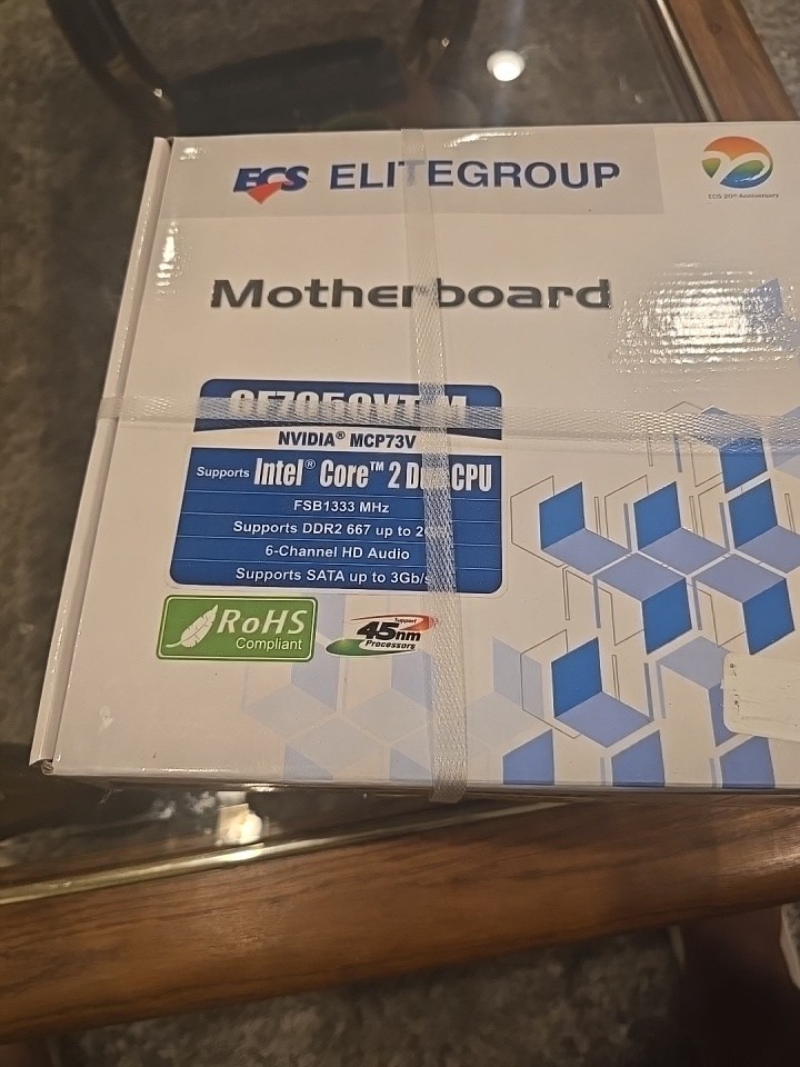 ECS GF7050VT-M Socket 775 GeForce7050 mATX Motherboard IO Shield - NEW OPEN BOX