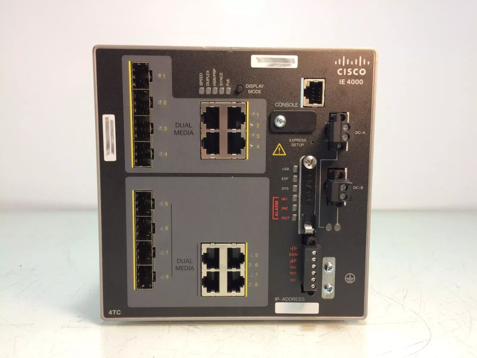 Cisco IE-4000-4TC4G-E 8-Ports  Industrial Ethernet Switch FULLY TESTED