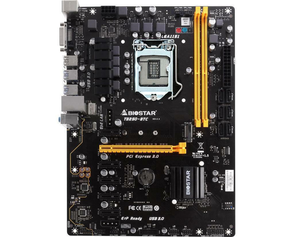 Biostar TB250-BTC Motherboard Socket LGA1151 Intel B250 DDR4 ATX