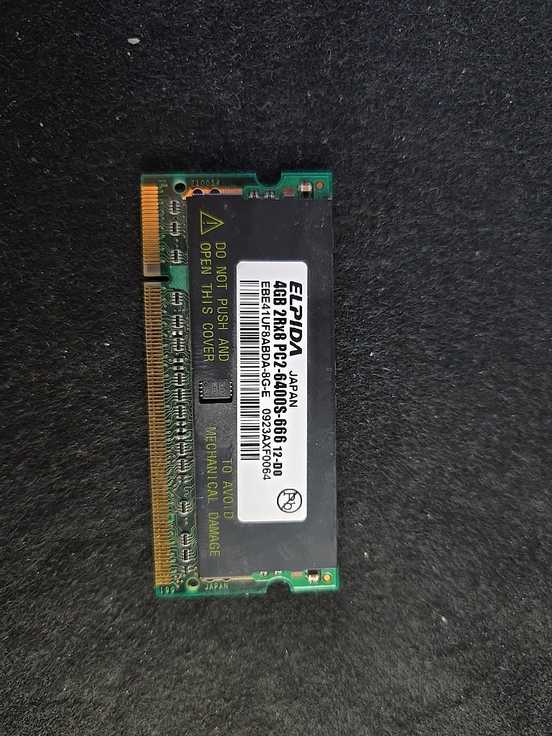 Elpida 4GB 2X 2GB 2RX8 PC2 6400 DDR2 800 Mhz 200Pin Sodimm Laptop RAM Memory #N