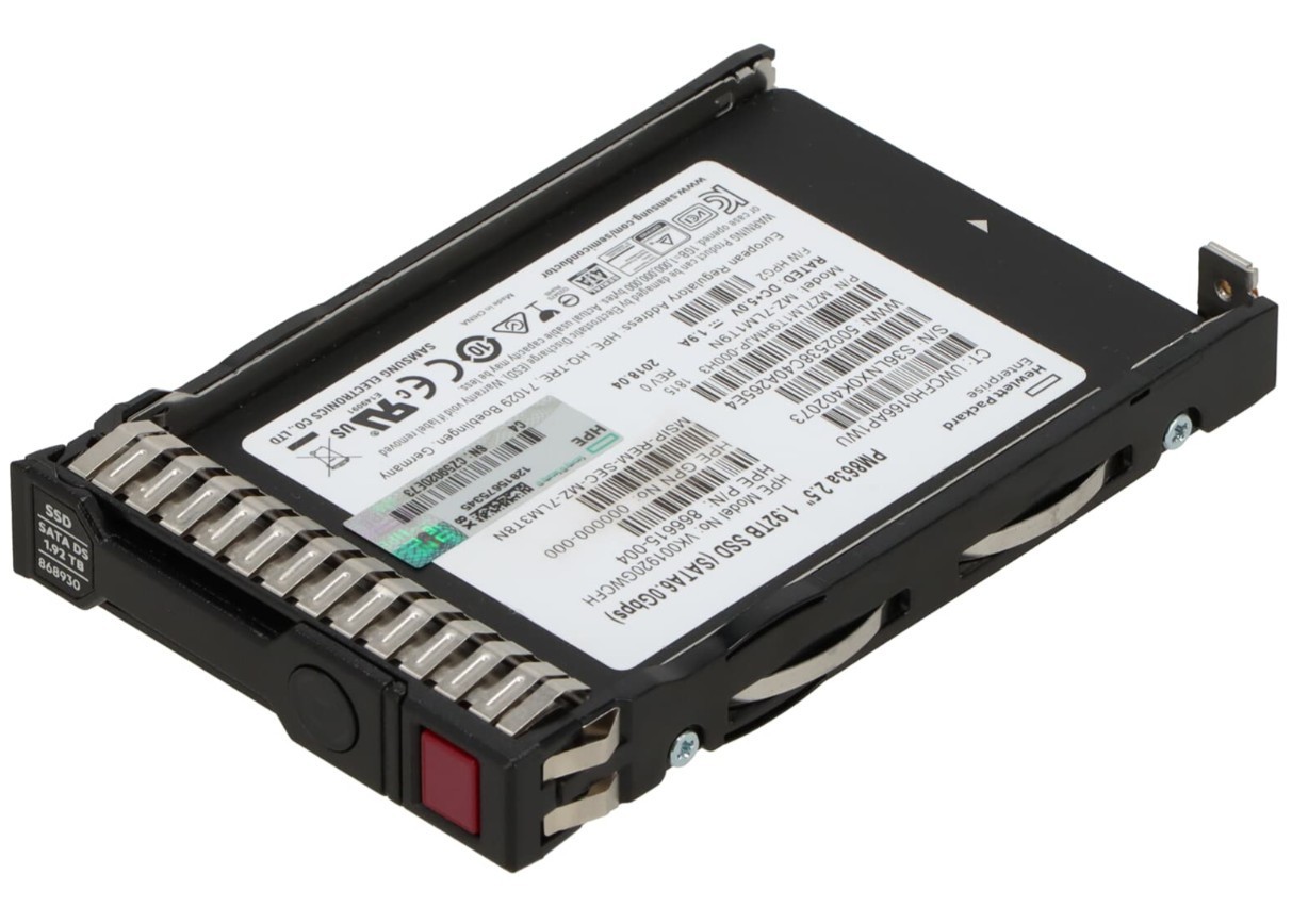HPE 1.92TB SATA 6G RI SFF SC 2.5" SSD Samsung PM863 Series 817085-001 866615-004