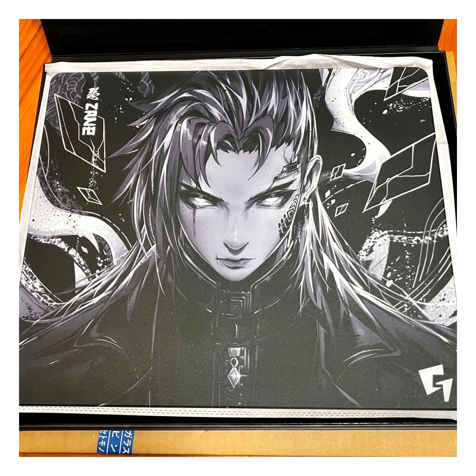 GLSSWRKS ZANE Glass Mouse Pad Speed Type Gaming Smooth Surface Japan USED